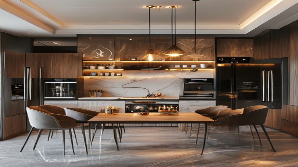 High-end built-in appliances transform your dining room with elegant design and modern convenience
